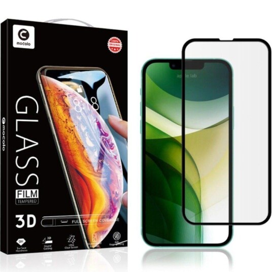 MOCOLO iPhone 13 / 13 Pro MOCOLO Curved Herdet Glass - Full-fit - Svart Kant