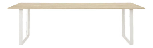 Muuto 70/70 spisebord 255 x 108 cm Solid oak-White