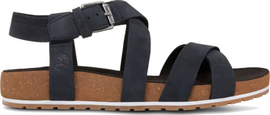 Timberland Women's Malibu Waves Ankle Strap Sandal Sort 39.5 Woman