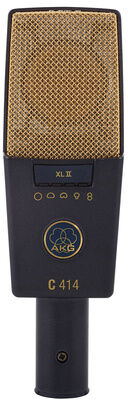 AKG C414 XLII Kondensatormikrofon med Flere Opptaksmønstre Grå/Gull