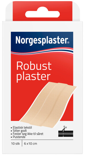 Norgesplaster Robust plaster 6x10 cm 10 stk.