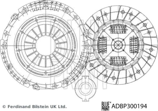 BLUE PRINT ADBP300194 Clutchsett BLUE PRINT ADBP300194 Clutchsett