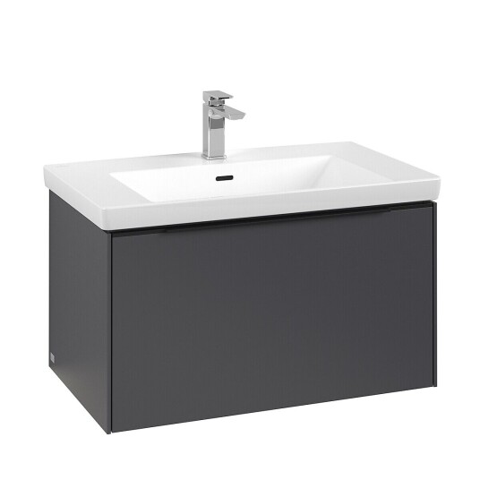 Villeroy & Boch  Subway 3.0 Servantskap m/1 skuff 772x429x478 mm Grafitt Matt