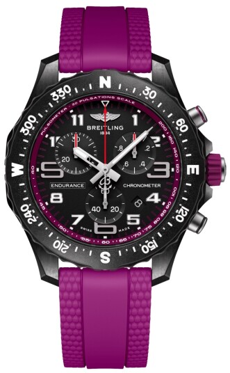 Breitling Herreklokke X83310F61B1S1 Professional Endurance Sort/Gummi