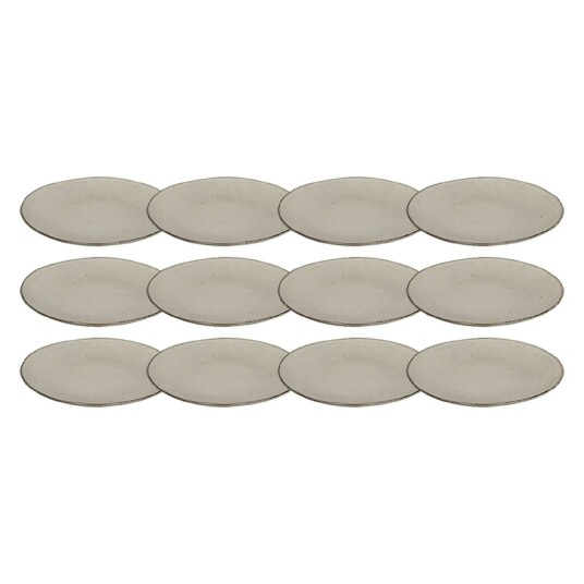 Broste Copenhagen Nordic Sand Plate 26 cm 12 Pcs