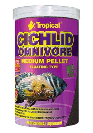Cichlide Omnivore Medium Pellet 1000 ml/360 g - Akvaristikk - Fiskefôr & fiskemat - Flakfôr - Tropical Cichlide Omnivore Medium Pellet 1000 ml/360 g - Akvaristikk - Fiskefôr & fiskemat - Flakfôr - Tropical