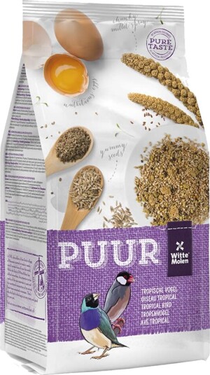 Puur Tropical Birds Fuglemat til Små Tropiske Fugler 750g Puur Tropical Birds Fuglemat til Små Tropiske Fugler 750g