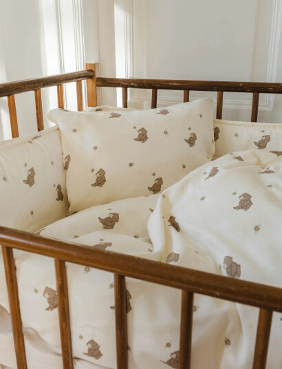 That"s Mine Lotus Bed Bumper - Beige - 180X30X2