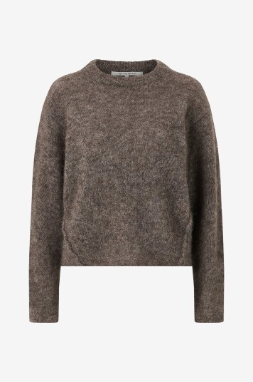 Second Female Pullover Emmalou Knit O neck Brun