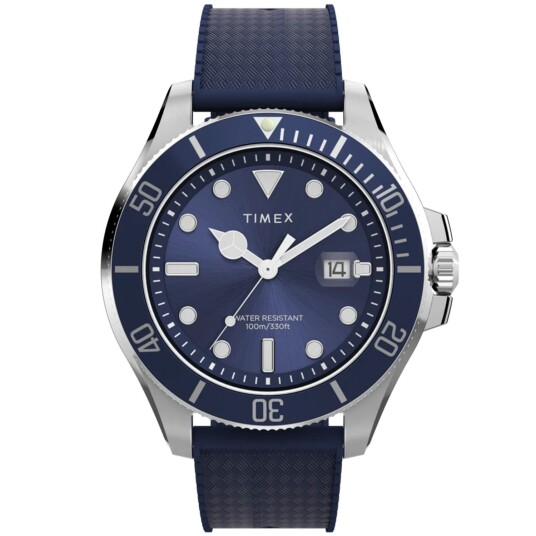 Timex Herreklokke TW2Y05000 Harborside Blå/Gummi Ø43 mm