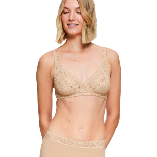 Triumph BH Amourette Wireless Bra Beige D 95 Dame Triumph BH Amourette Wireless Bra Beige D 95 Dame