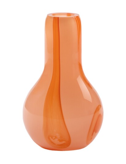 Kodanska Flow Vase Mini Orange PINK WRED STRIPES H11CM