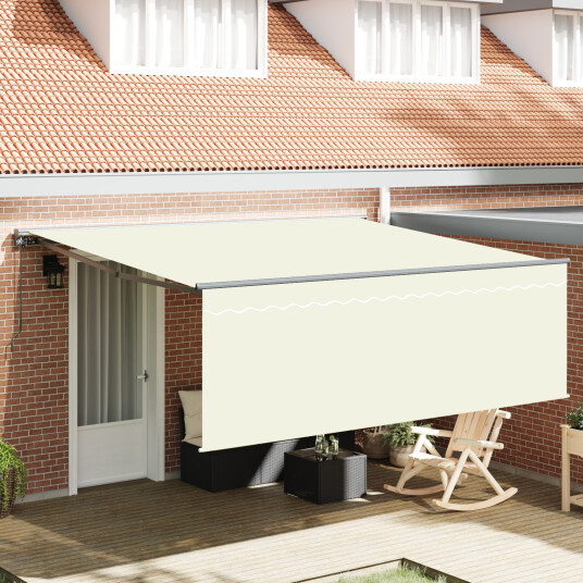 Innvendbar Markise Beige 400 × 300 cm Polyester