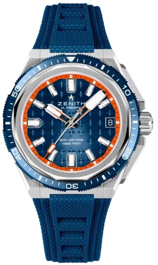 Zenith Herreklokke 95.9601.3620 51.I301 Defy Extreme Blå/Gummi