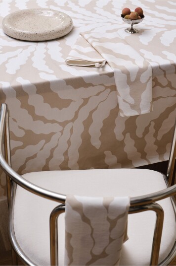 Jotex Kjøkkenhåndkle. 2pakke Beige/naturhvit FERN 221074002136