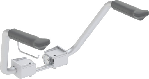 IFÖ CARE SPIRA armlener med papirholder i aluminium