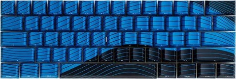 Wooting Magnetic Waves ANSI Keycaps Ocean Blue edition Tastehetter Engelsk USA Bl Wooting Magnetic Waves ANSI Keycaps Ocean Blue edition Tastehetter Engelsk USA Bl