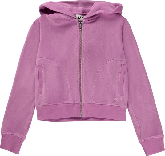 Molo Cardigan Velur   Milla   Purple Ray   Molo   4 år 104   Cardigan   Lilla