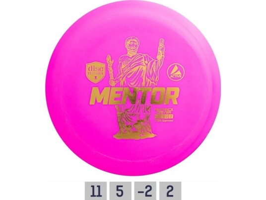 Pink Disc Golf Disc Distance Driver Mentor Active Pink