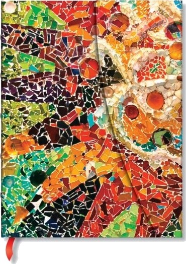 Gaudi’s Sun Gaudi’s Mosaics Ultra Unlined Hardback Journal Wrap Closure