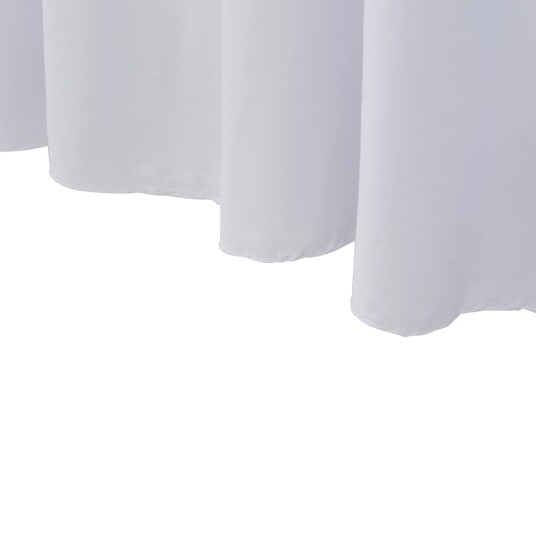 vidaXL Elastisk bordduk med skjørt 2 stk 120x60,5x74 cm hvit