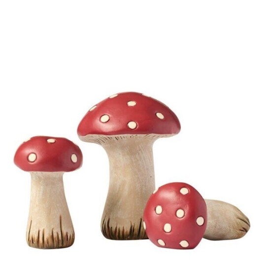 Klarborg   Fluesopp 5,5 cm 3 stk rød