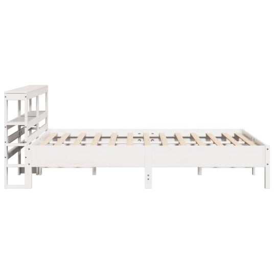 Sengeramme uten madrass hvit 160x200 cm heltre furu 3306142