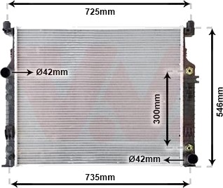 VAN WEZEL 30002458 Radiator motorkjøling