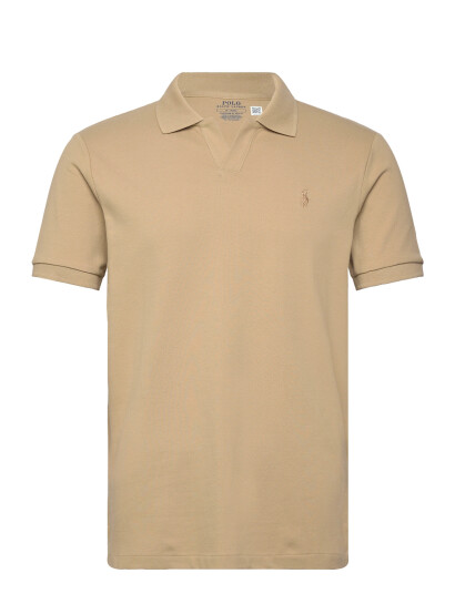 Polo Ralph Lauren Custom Slim Fit Stretch Mesh Polo Shirt Beige XS