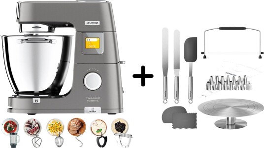 Kenwood Chef Patissier XL kjøkkenmaskin + KWSD100 kakedekorasjonssett