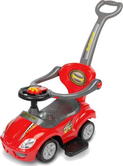 Toyz Race Car 2-i-1 gåog sparkebil med lydpanel 12+mnd Rød Toyz Race Car 2-i-1 gåog sparkebil med lydpanel 12+mnd Rød