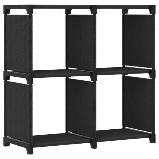 vidaXL Displayhylle med 4 kuber svart 69x30x72,5 cm stoff vidaXL Displayhylle med 4 kuber svart 69x30x72,5 cm stoff