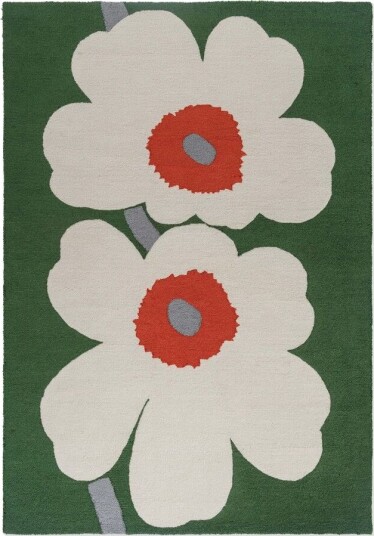 Marimekko Unikko 60-årsjubileum tuftet plastteppe 200x280 cm Marimekko Unikko 60-årsjubileum tuftet plastteppe 200x280 cm