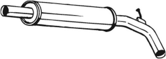 Midtre eksospotte BOSAL 227 109