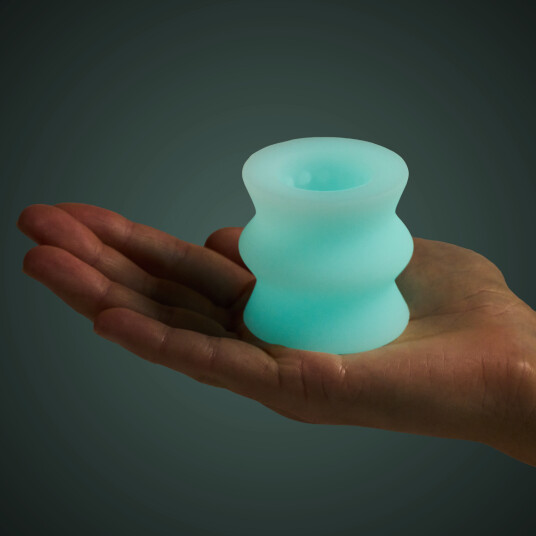 Doc Johnson GoodHead Glow Helping Head Glow Stroker - Hvit