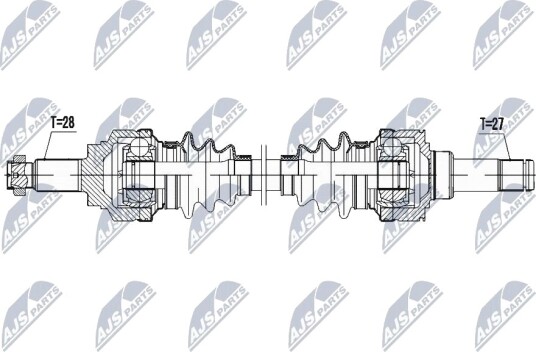 Nty Drivaksel NTY NPW BM 048
