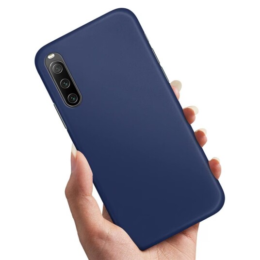 Sony Xperia 10 IV - Deksel/Mobildeksel Mørkblå