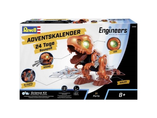 Revell Engineers Electric T.-Rex Samlesæt, Legetøj Julekalender Aldersklasse Fra 8 År