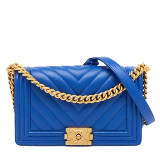 Chanel Vintage Dame Blå 