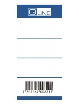 Rygetiket Q-Line Blå Smal T/Brevordnere M/50Mm Ryg 100Stk/Pak