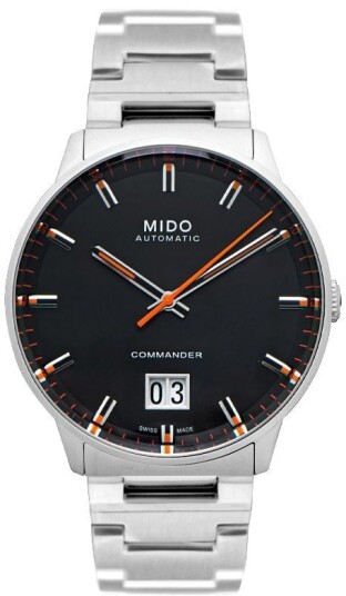 Mido Herreklokke M021.626.11.051.00 Commander Sort/Stål Ø42 mm