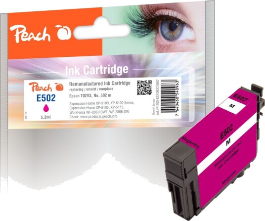 Kompatibel med Epson No. 502 blekkpatron Magenta T02V3 5,2ml