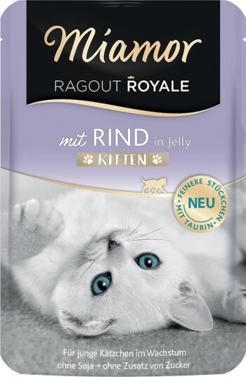 Miamor Våtfôr Kitten Ragout Royale Storfekjøtt 44 X 100 G