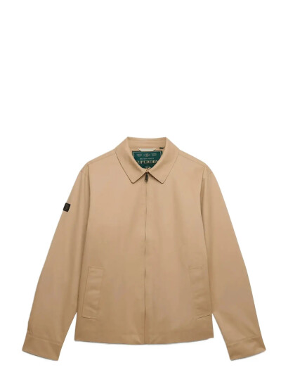 Superdry Collared Harrington Beige M Superdry Collared Harrington Beige M