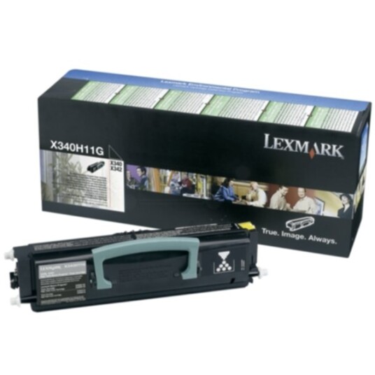 Lexmark X340H11G Tonerkassett sort 6.000 sider return, høy kapasitet Lexmark X340H11G Tonerkassett sort 6.000 sider return, høy kapasitet