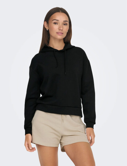 Only Play Onplounge Life Hood Ls Swt Noos - Black - S