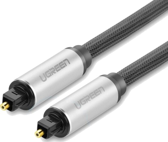 Ugreen AV108 2m Optisk Toslink/SPDIF-Kabel Grå for Digital Lyd