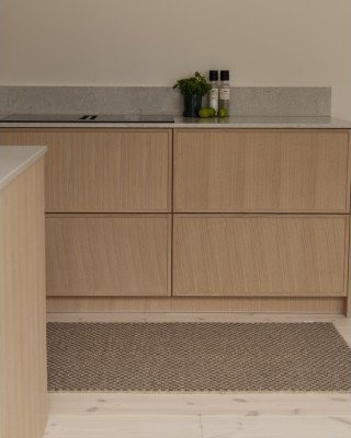 Kilands Herning brown håndvevd ullteppe