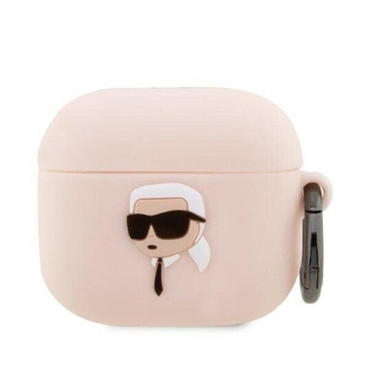 Karl Lagerfeld Kla3runikp Airpods 3 Deksel Rosa/Rosa Silikon Karl Head 3D