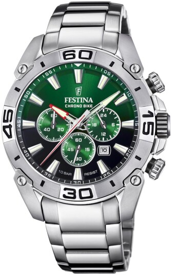 Festina Herreklokke F20543 3 Chrono Bike Flerfarget/Stål Ø45.5 mm